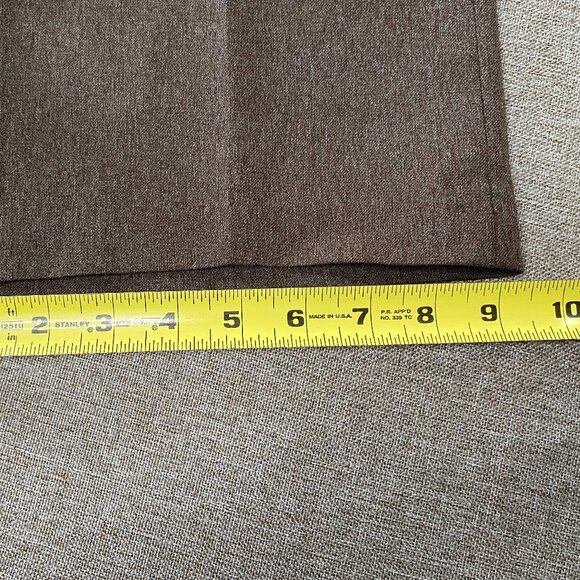 Vintage Levi's Action Slacks Dress Pants Men's 34 x 29 Mid Rise Brown Office USA - Picture 12 of 14
